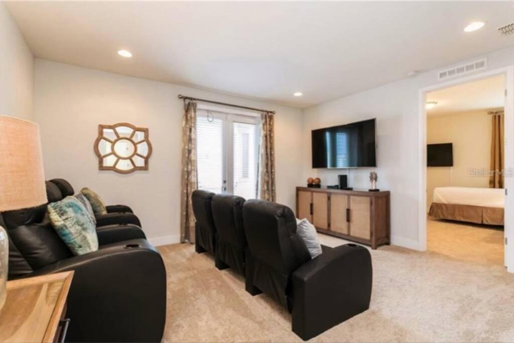 Luxurious Modern Villa Near Disney With Theater, Pool And Spa In Encore Resort At Reunion Orlando Bagian luar foto
