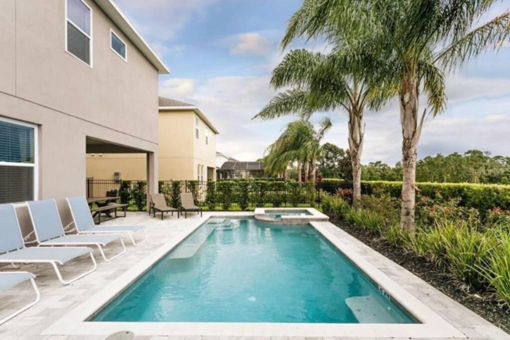 Luxurious Modern Villa Near Disney With Theater, Pool And Spa In Encore Resort At Reunion Orlando Bagian luar foto