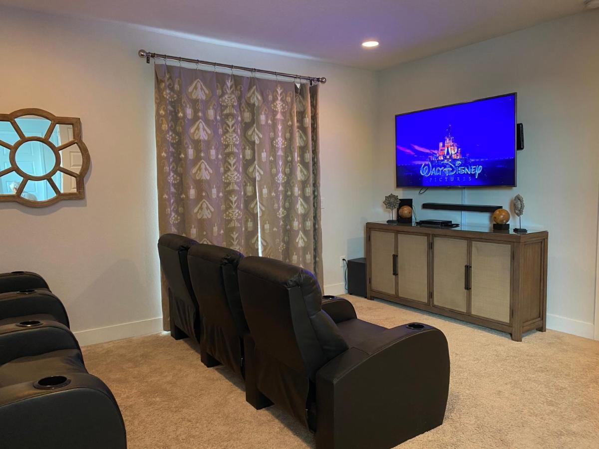 Luxurious Modern Villa Near Disney With Theater, Pool And Spa In Encore Resort At Reunion Orlando Bagian luar foto